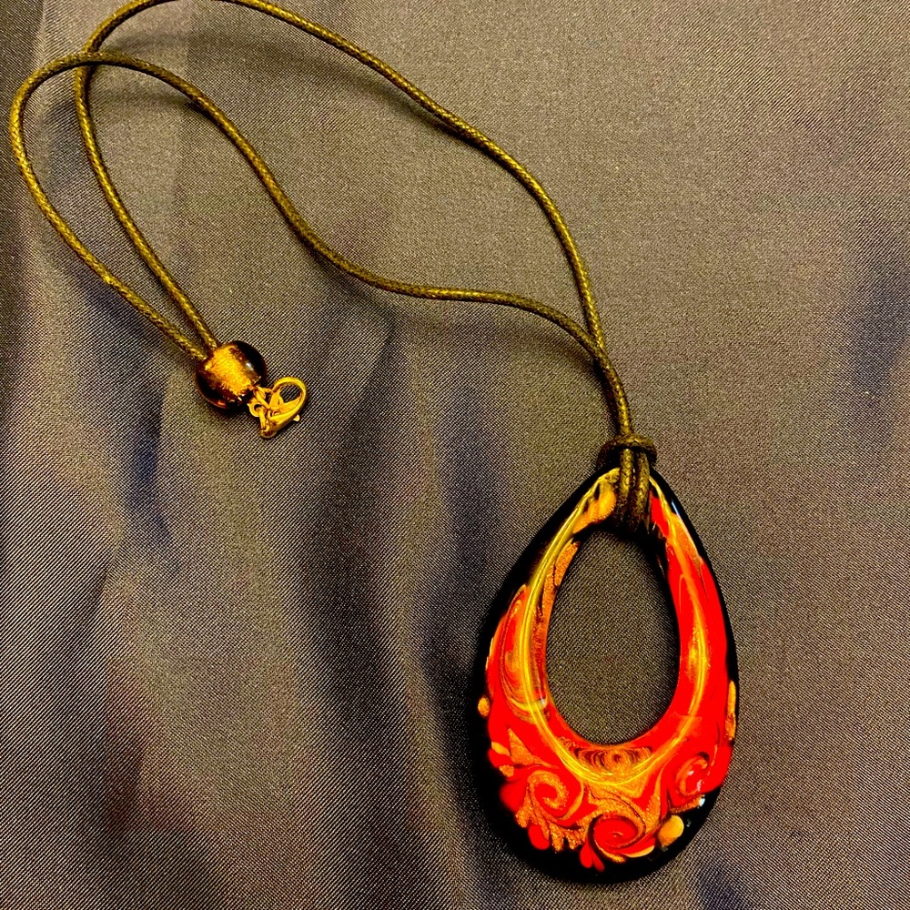 Murano glass pendant necklace